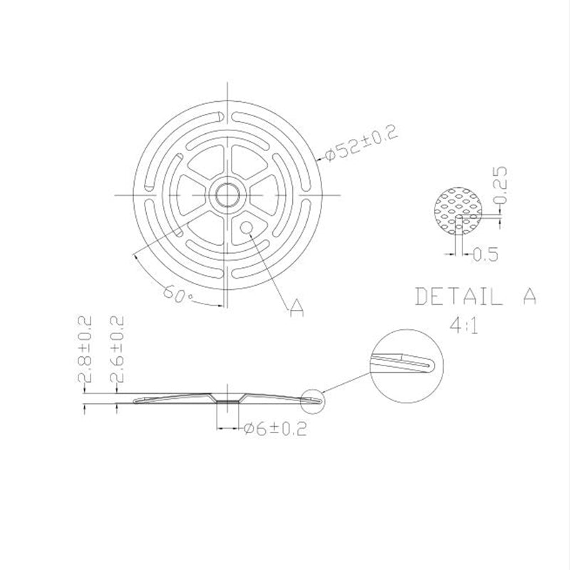 13006402 CHENGTECH ESPRESSO SHOWER Φ52mm (Cimbali/FAEMA)