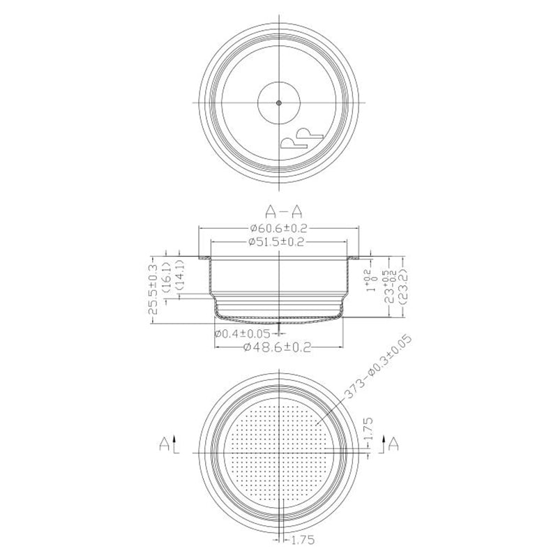 11000706 CHENGTECH ESPRESSO DOUBLE FILTER (DUAL WALL)