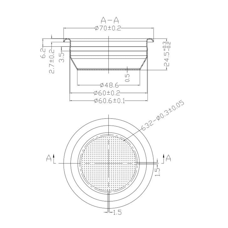 12000903 CHENGTECH ESPRESSO FILTER BASKET 14g 58mm