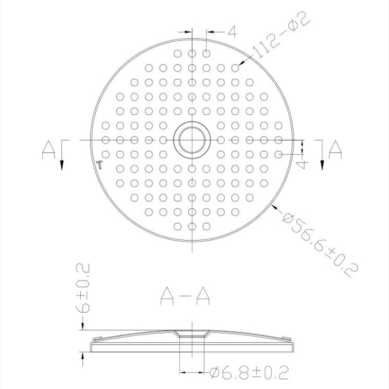 13006502 CHENGTECH ESPRESSO SHOWER Φ56.6mm